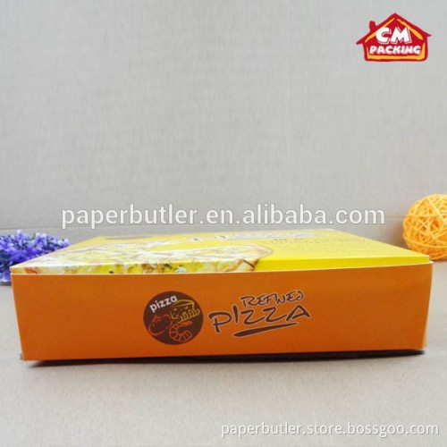 Disposable take out paper pizza box